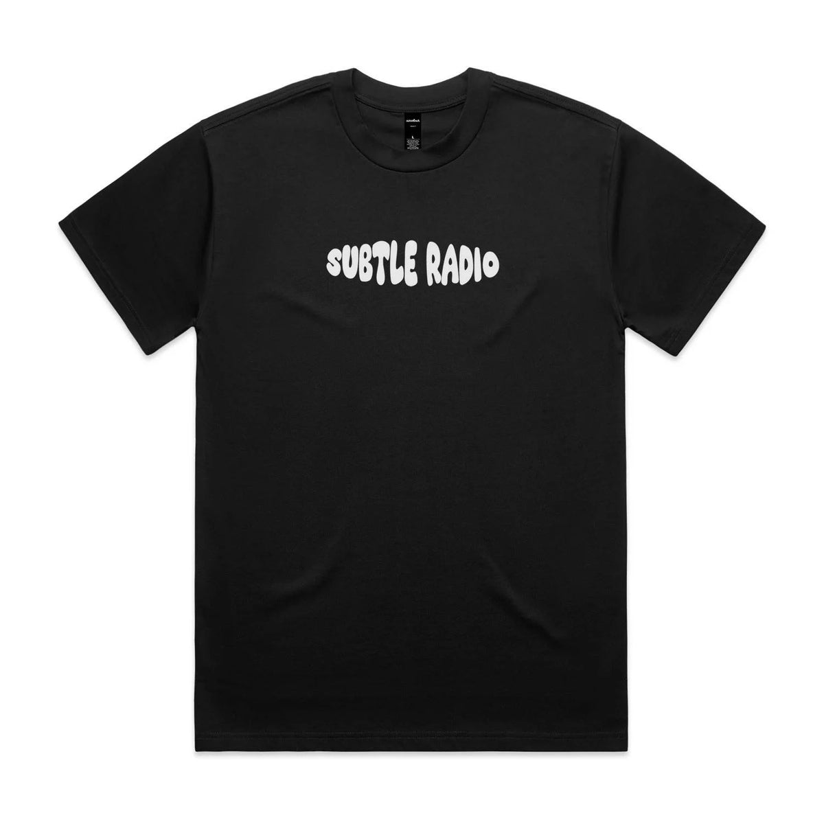 Subtle Radio Large Globe Back Print T Shirt